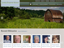 Tablet Screenshot of lewinfuneralhome.com